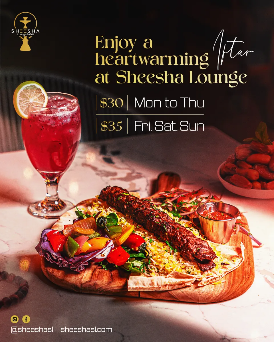 Sheesha Lounge and Grill food and beverage social design 13