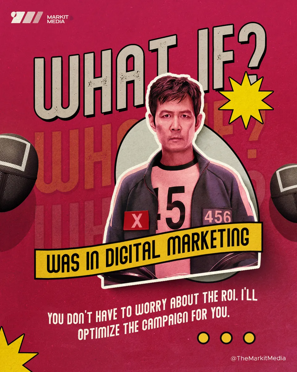 Markit Media 'What if... was in digital marketing' post: man in a green tracksuit numbered 456, optimize the campaign