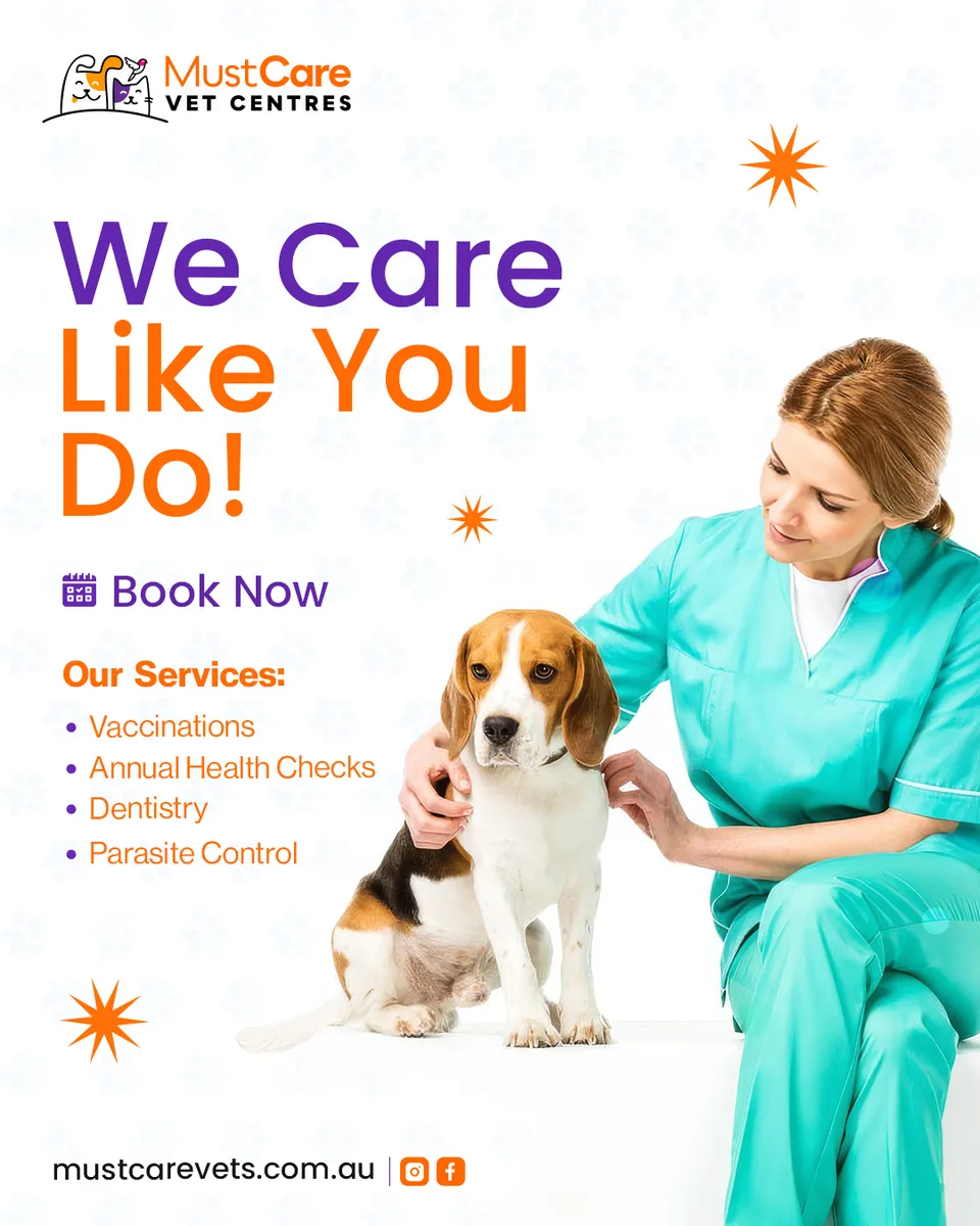 MustCare Vet Centres social media design 7
