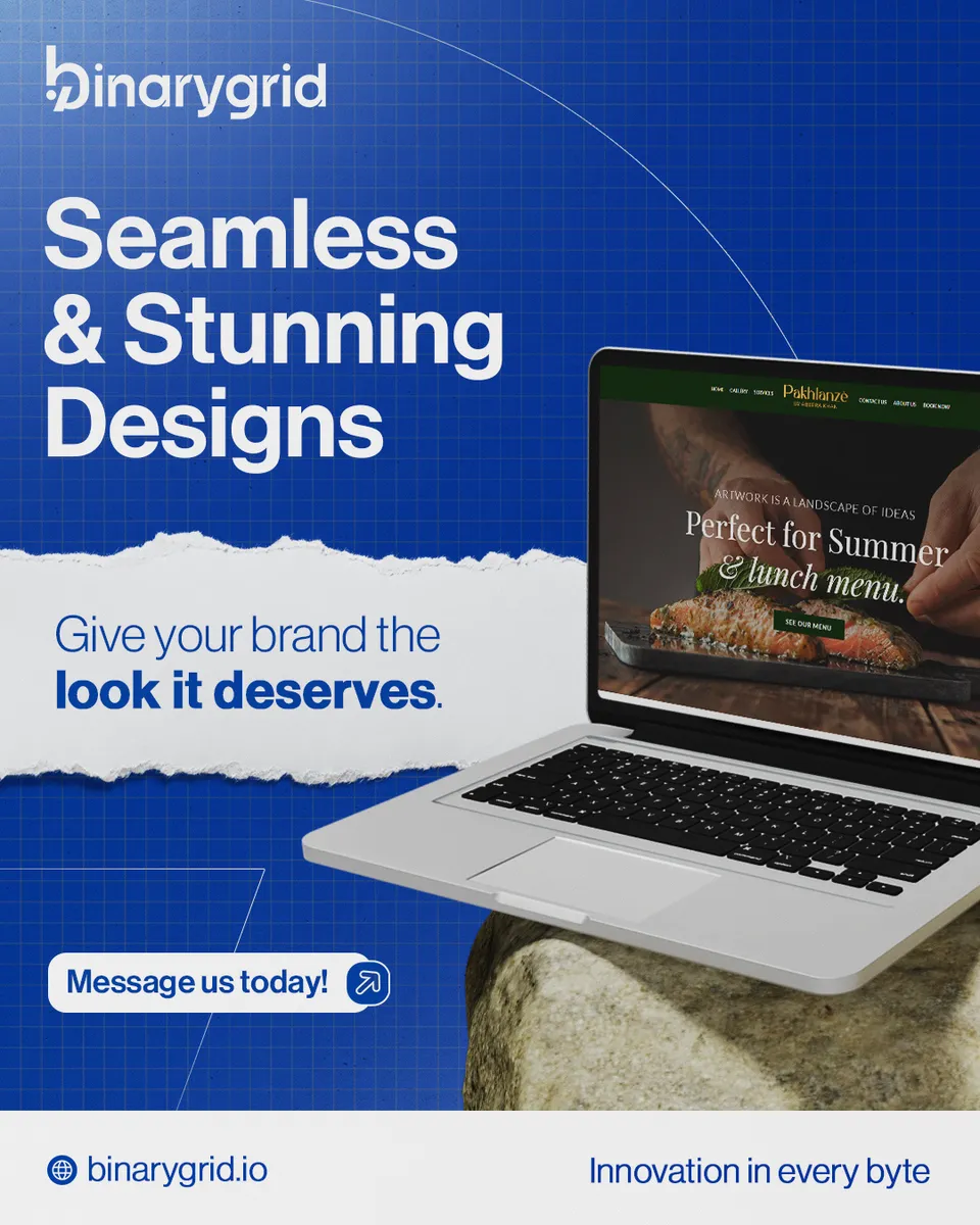 BinaryGrid social media design 4