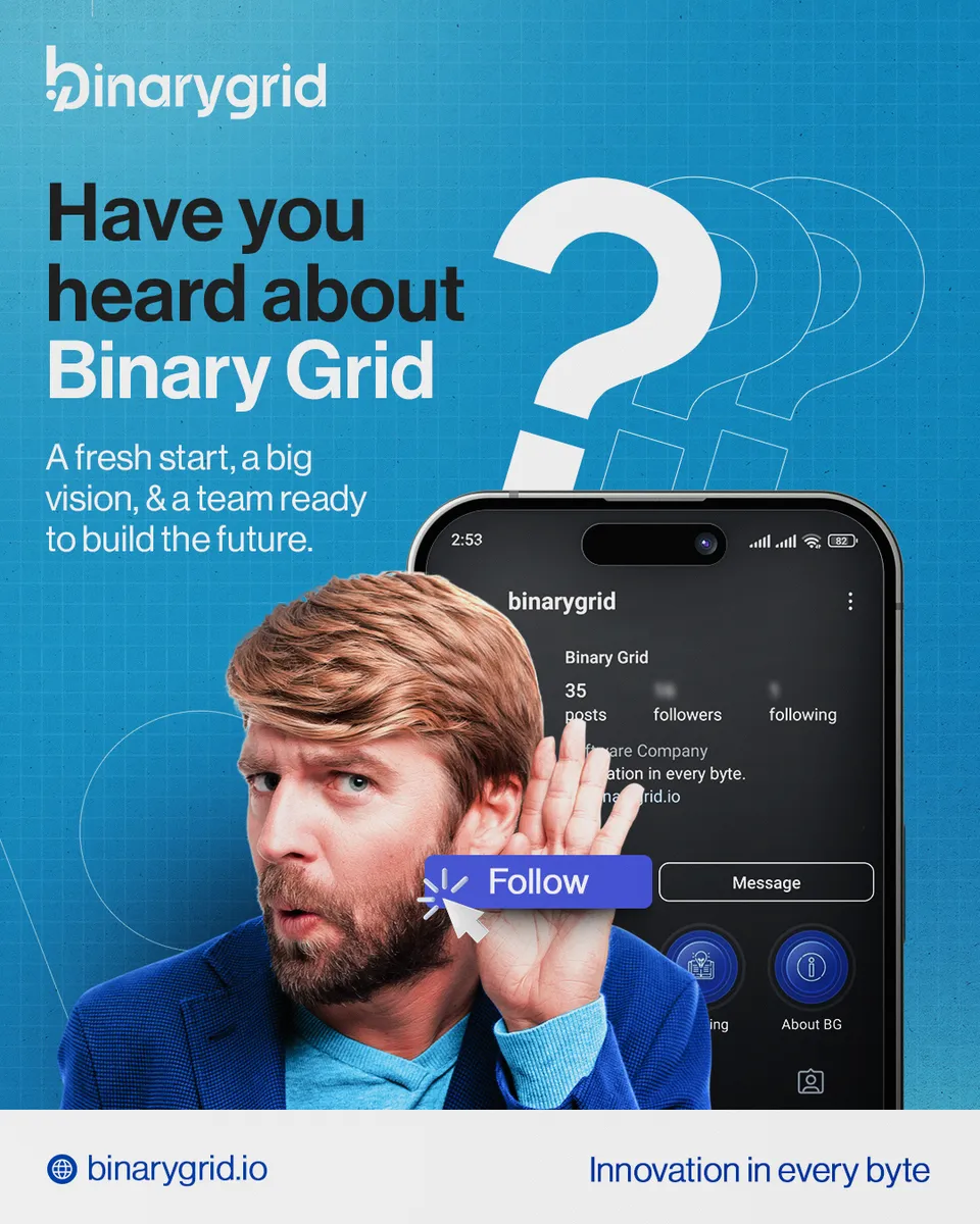 BinaryGrid social media design 6