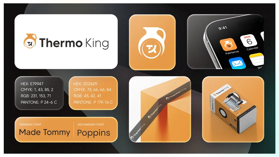 Thermo King logo and brand identity board