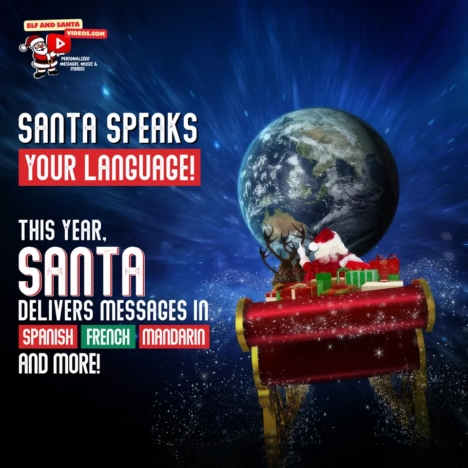 Elf and Santa Videos social media design 4