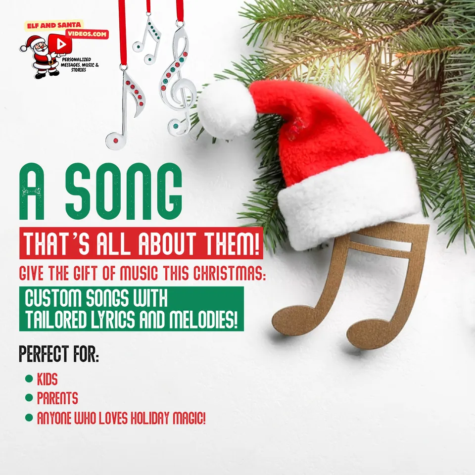 Elf and Santa Videos social media design 9